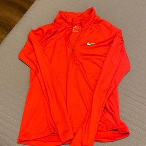 Red Half Zip Nike Pro Pull Over.